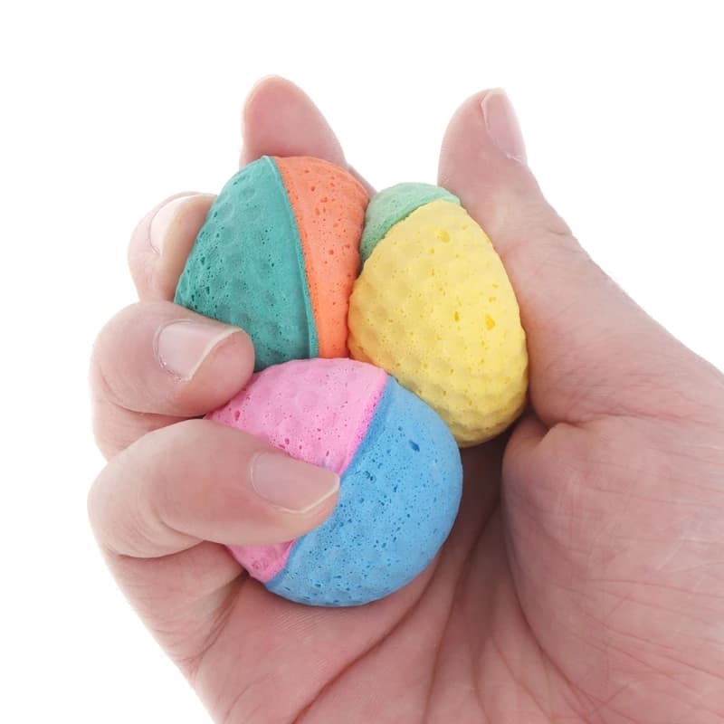 Balle colorée pour animaux de compagnie, 10 pièces, jouet interactif à mâcher et à attraper pour petits et moyens chiens, jeu d'entraînement en plein air
