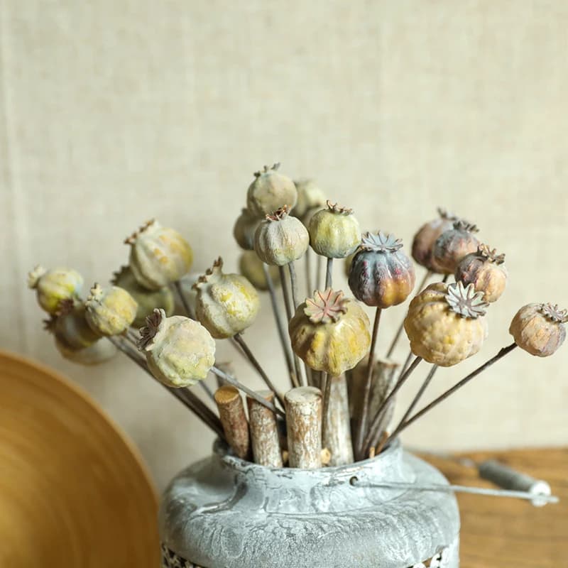 1 Bouquet de fleurs artificielles, décoration de maison, accessoires d'artisanat, faux fruits, décor rustique, décor de mariage