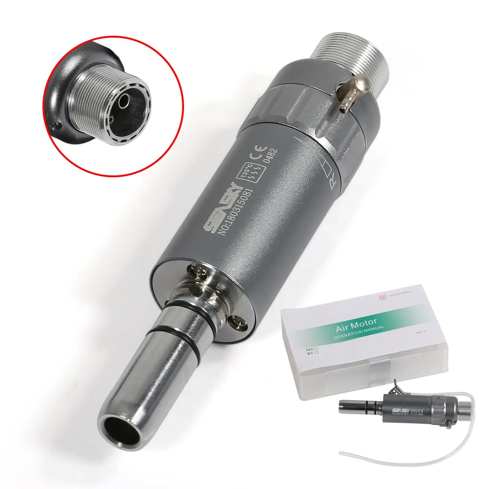 Micromoteur dentaire de type E, Style NSK, lent, basse vitesse, pièce à main à 2/4 trous