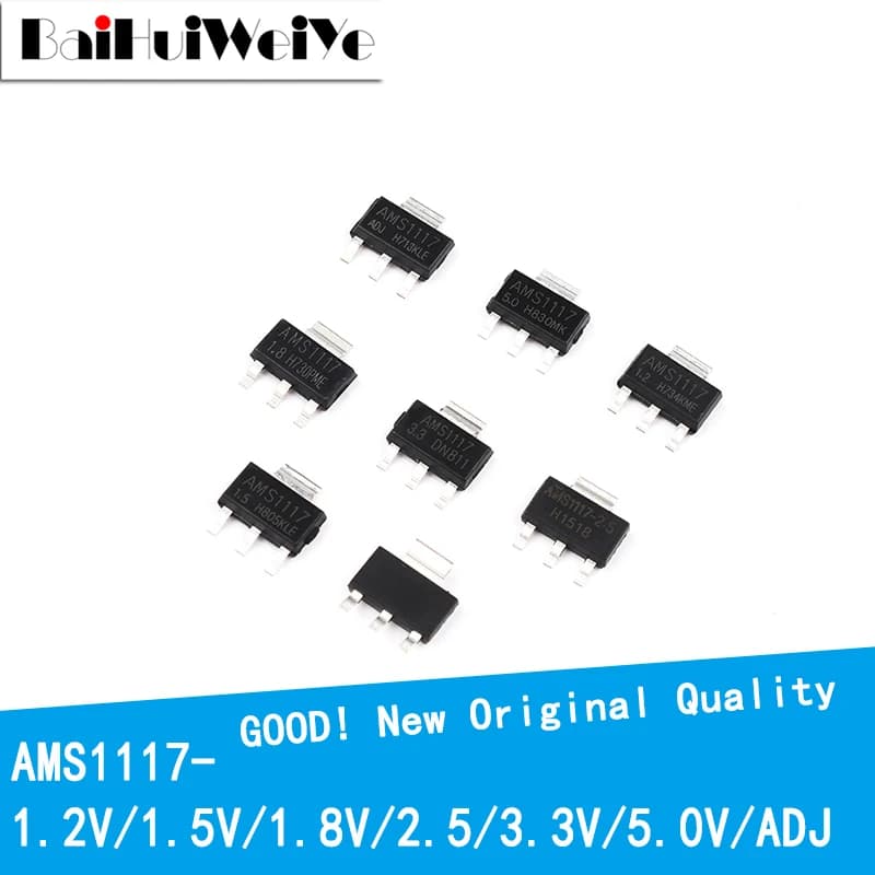 20 pièces/lot série AMS1117 AMS1117-1.2 AMS1117-1.5 AMS1117-1.8 AMS1117-2.5 AMS1117-3.3 AMS1117-5.0 SOT223