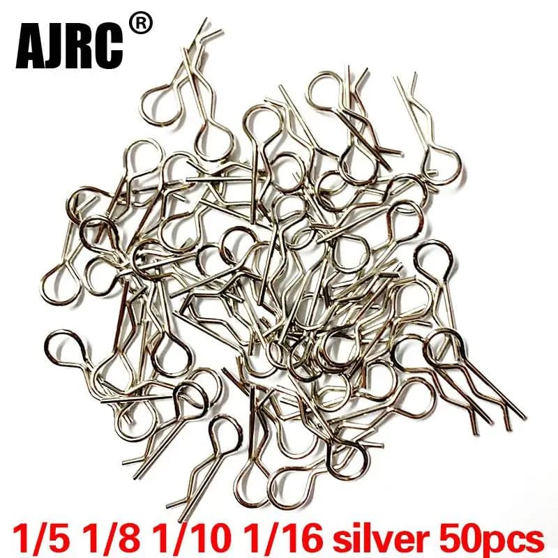 Clips de carrosserie pour voiture RC, 50 pièces, broches de boîtier, loquet R boucles partenaires SCX10 HSP RightYIKON, 1/5 1/6 1/7 1/8 1/8 1/12 1/16