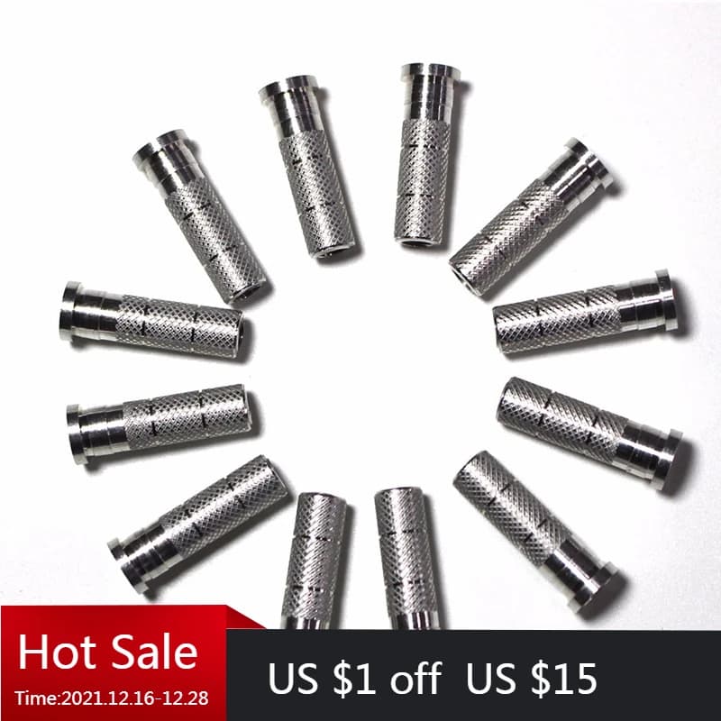 30 pièces siège en aluminium pour arbre de chasse pointe de flèche ajustement ID 6.2mm ou ID 7.6mm flèches en fibre de verre de carbone arbre de chasse adaptateur de bricolage