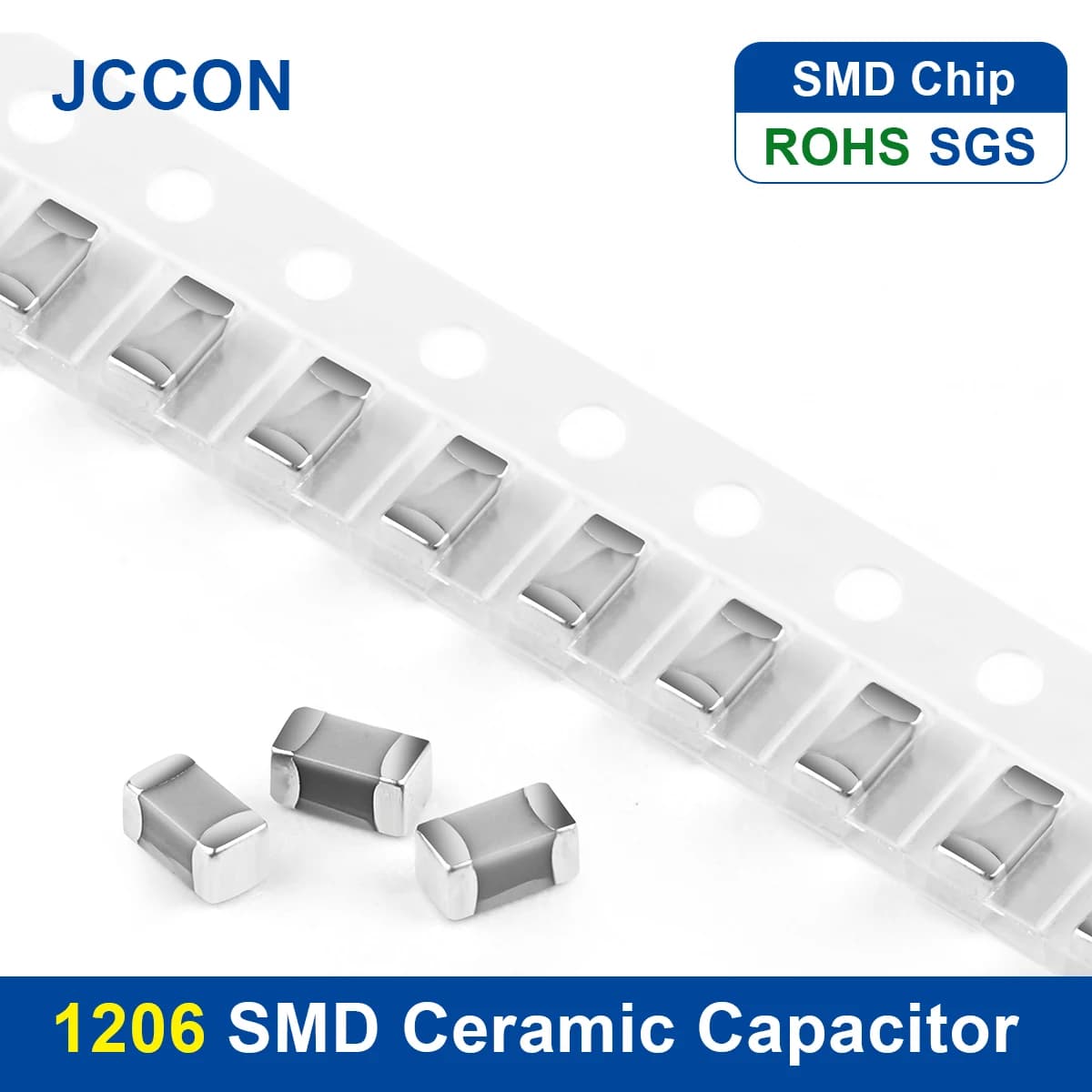 Puce à Film épais SMD 100 50V, condensateur céramique multicouche 1206 pf-100uF 10NF 100NF 1UF 2.2UF 4.7UF 10UF 1PF 6PF 0.