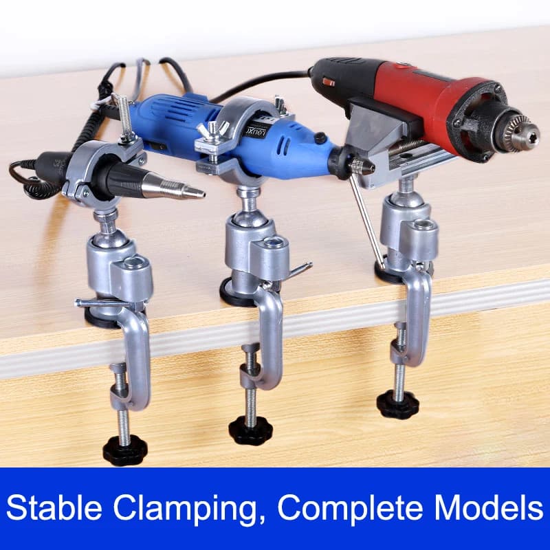 Étau de Table Rotatif à 360 °, Pince d'Établi, Support de Broyeur Électrique Multifonctionnel, Accessoires pour Outil Dremel