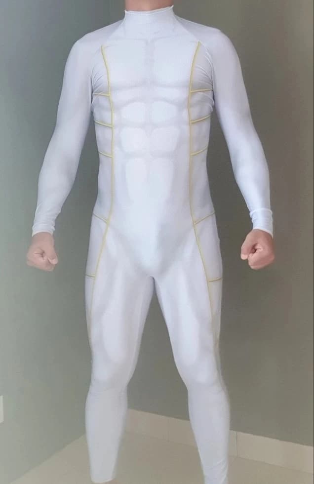 Costume de Cosplay Kyoryu Sentai blanc, impression 3D, Kyoryu Sentai Zyuranger Ranger, Costumes de Cosplay Green Rangers Zentai, juste body