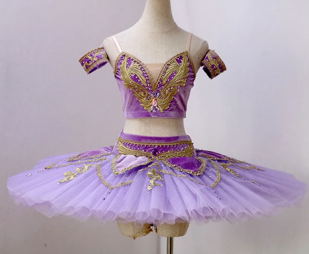 Nouvelle jupe de ballet professionnelle, tutu classique en forme de crêpe