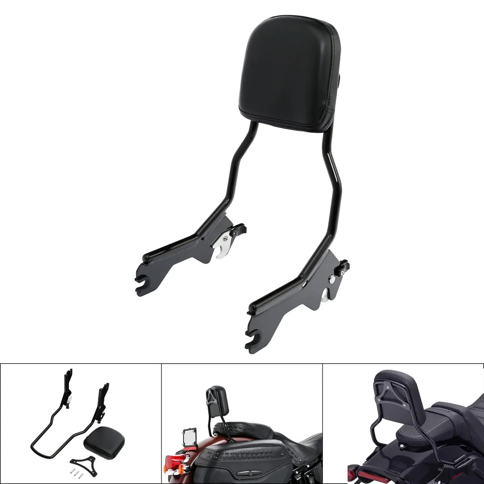 Sissy Bar avec dossier vertical et coussin pour Harley Softail Low Rider FXLR ST FXLRST 2018-2023 Sport Glide FLSB 2018-2025 Moto