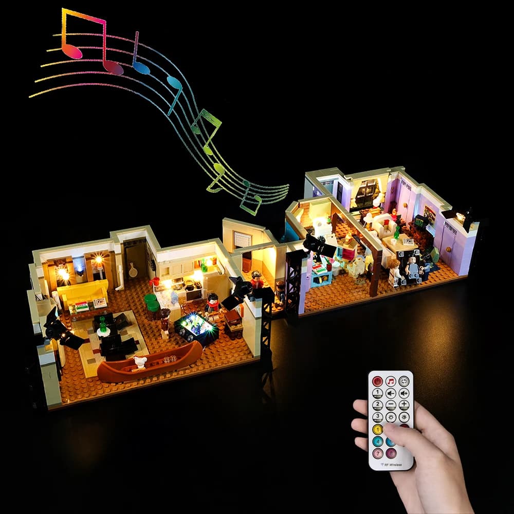 Kit d'éclairage LED pour LEGO 10292, blocs de construction d'appartements Friends, modèle non inclus