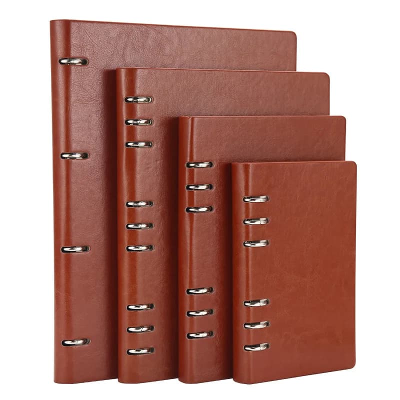Ventes directes d'usine A4A5A6B5 cahier creux à feuilles mobiles cahier détachable en cuir carnet de Plan livre Journal cahier
