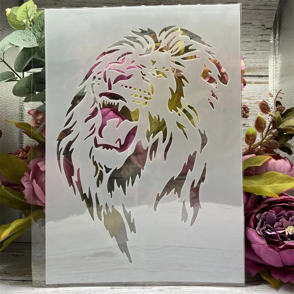Pochoirs pour peinture murale, format A4, 29cm, modèle décoratif d'album