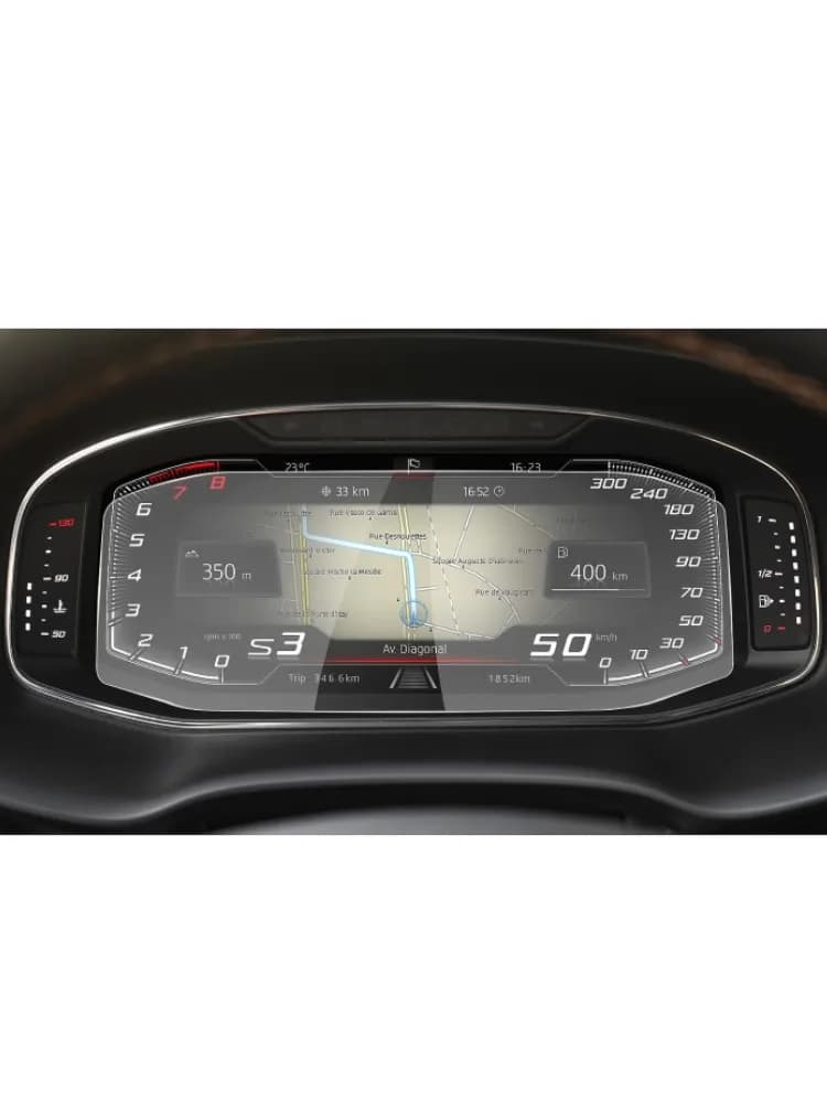 RUIYA pour Seat CUPRA Ateca/Leon/Tarraco/Arona/Ibiza, protection d'écran LCD de tableau de bord de voiture 10,25 pouces, accessoires auto Seat Ibiza