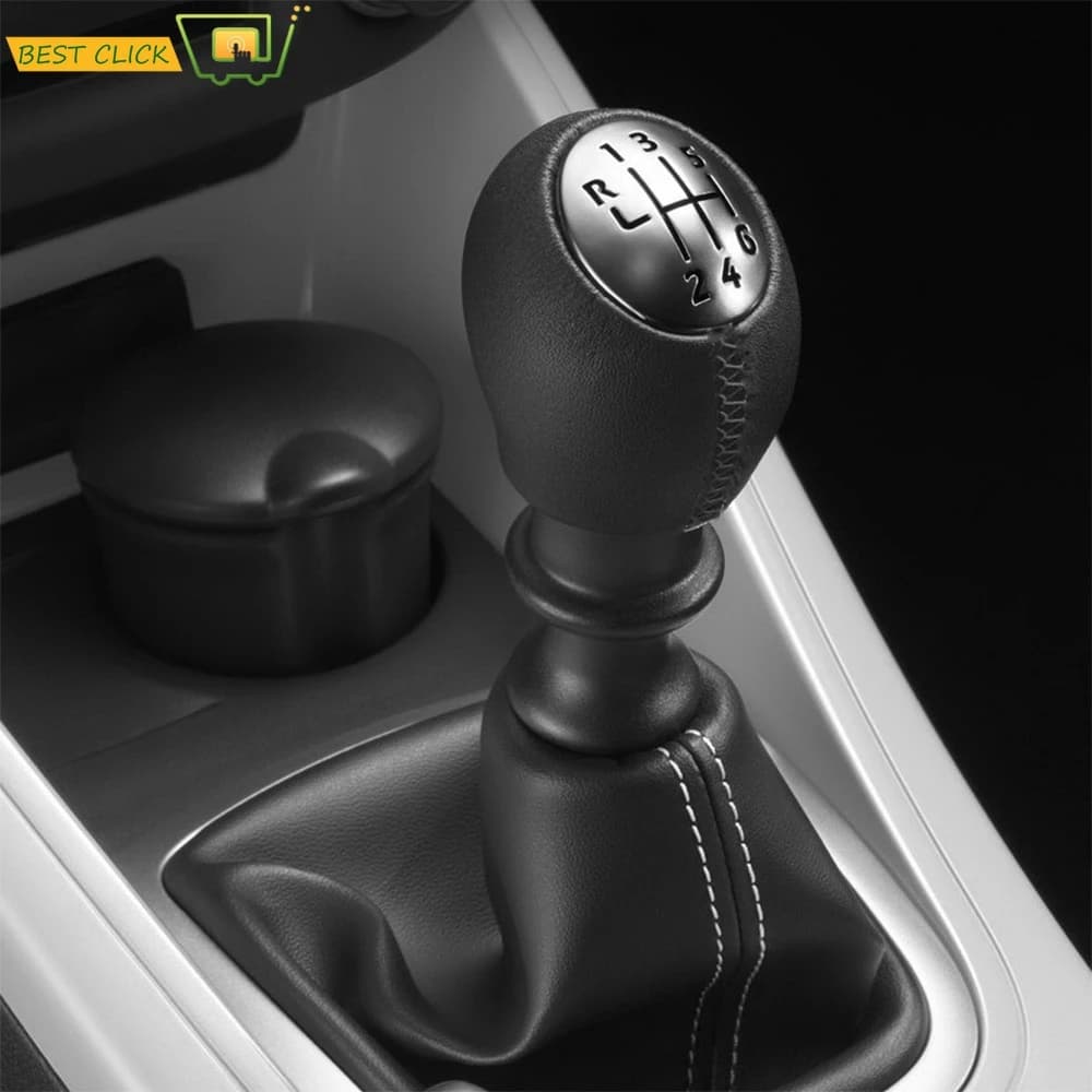 Pommeau de levier de vitesse en cuir, 6 vitesses, pour Renault Megane MK3 Clio Laguna, Nissan Interstar, Vauxhall Vivaro Movano