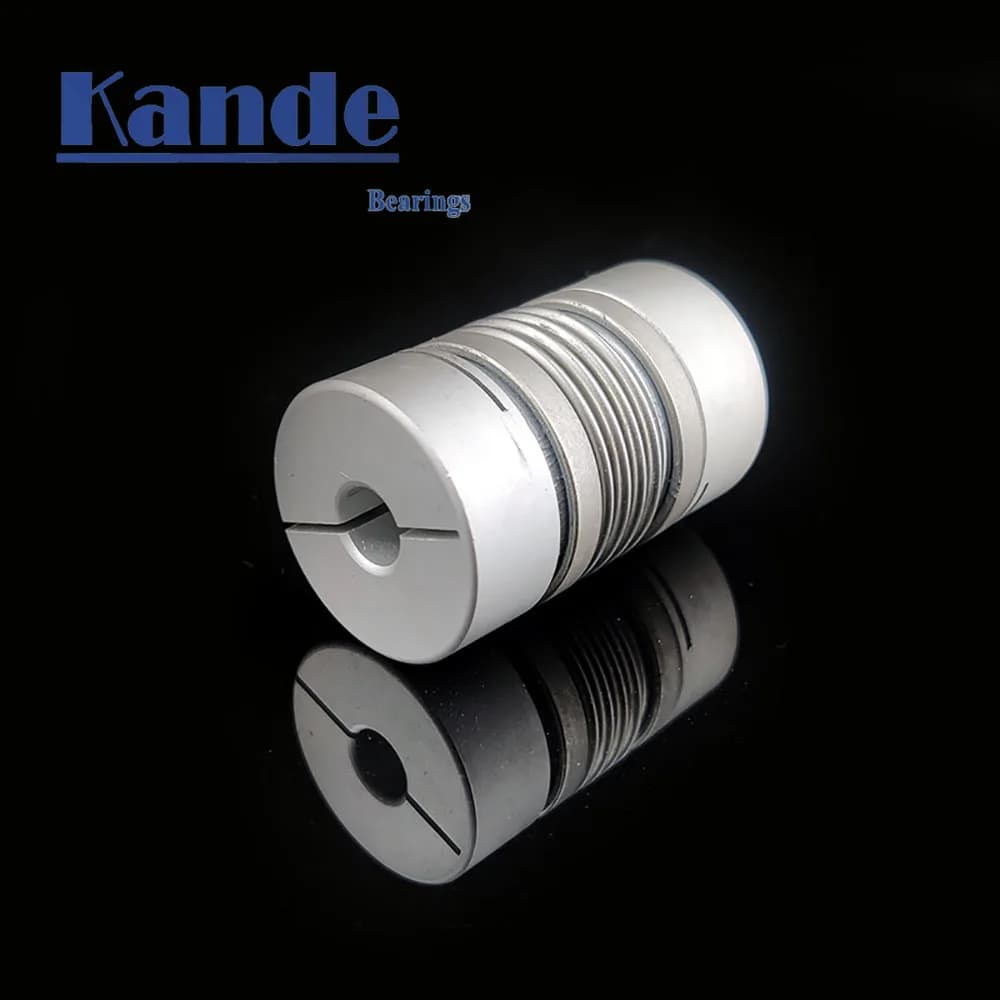 Kande roulements D16L28 1 pièce, accouplement ondulé 3/4/5/3/6/6.35/8mm CNC, alliage d'aluminium pour moteur pas à pas, Couple d'imprimante 3D