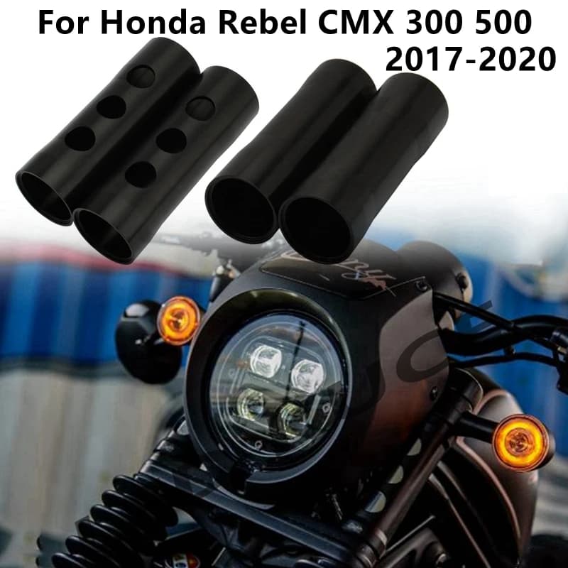 Tube d'amortisseur de botte de fourche avant de moto, couvercle de curseur, guêtres de protection, Honda Rebel CMX, 300, 500, 2017-2020, accessoires de moto