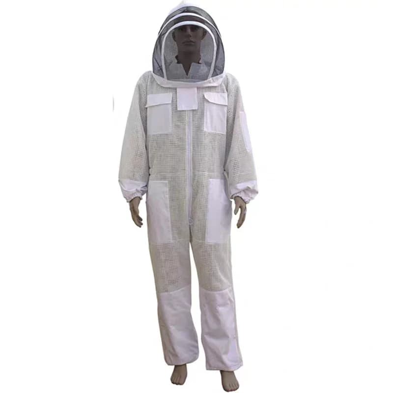 Costume apiculteur professionnel, 1 ensemble, combinaison Anti-moustique, fermeture éclair en métal, respirant, Anti-apiculture