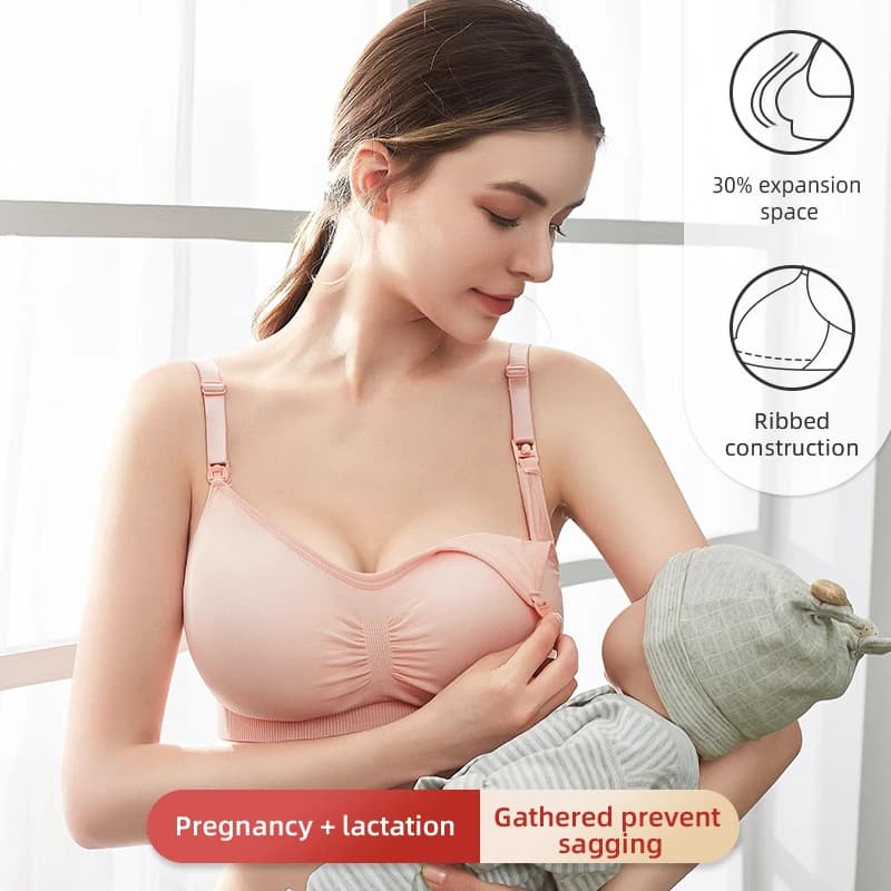 Soutien-gorge d'allaitement grande taille de haute qualité, sous-vêtements d'allaitement respirants pour femmes, soutien-gorge de maternité sans couture, Push Up