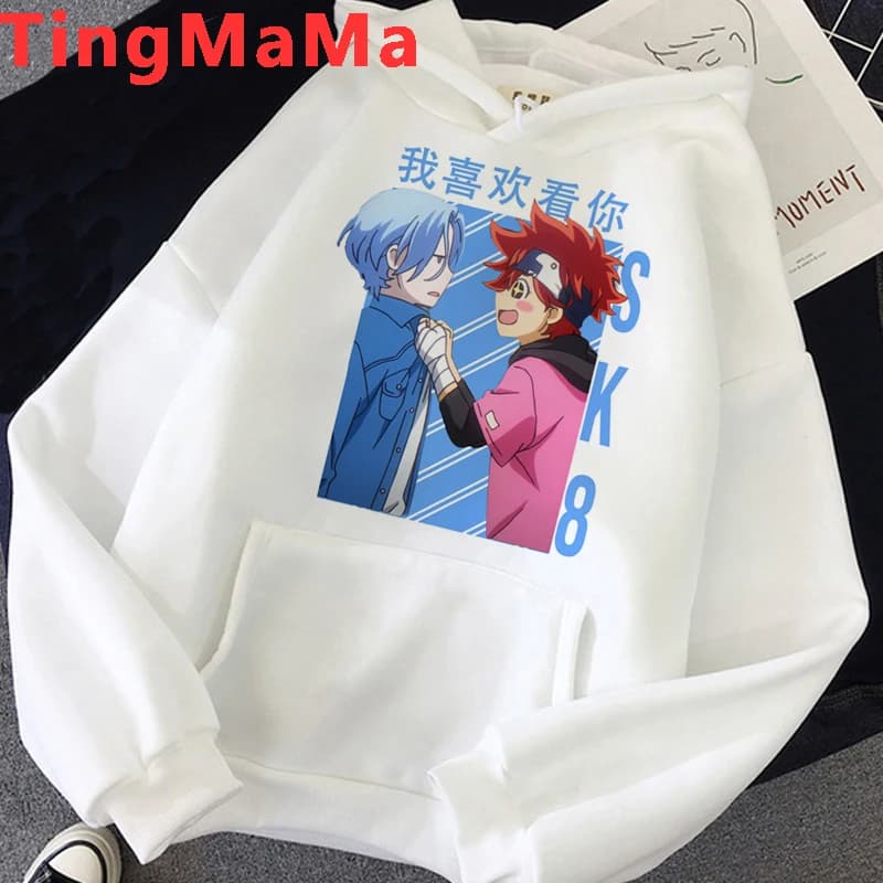 Sweat-shirt à capuche pour hommes, dessin animé japonais, Skateboard, SK8 The Infinity, Kawaii, Harajuku, unisexe, tendance