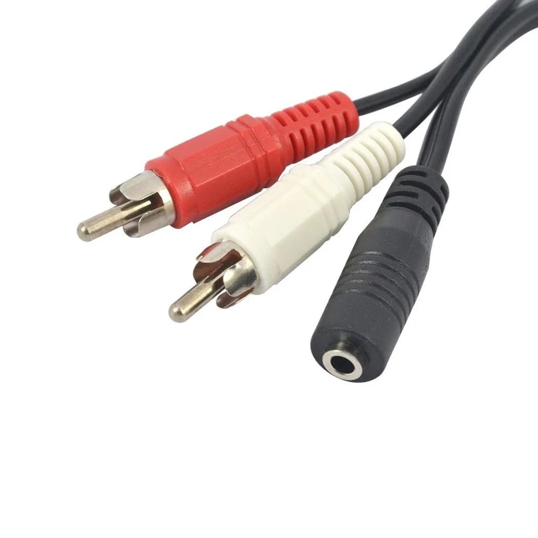 Câble audio stéréo Jack femelle vers 2RCA mâle, adaptateur AUX Y pour téléphones de sauna, amplificateurs DVD, 3.5mm, 3.5mm