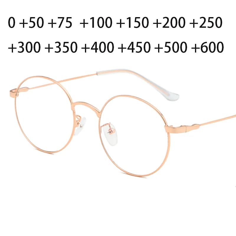 Lunettes de lecture loupe ronde pour femmes, petites lunettes, lentilles dioptriques + 0.5 + 1 + 1.5 + 2 + 2.5 + 3 + 3.5 + 4 + 4.5 + 5 + 6