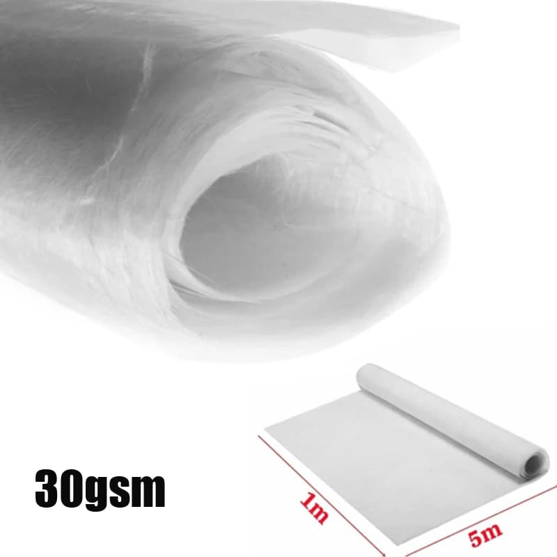 Tapis de fibres de verre coupées sans alcali 30 g/m2 de 1 mètre/5 mètres