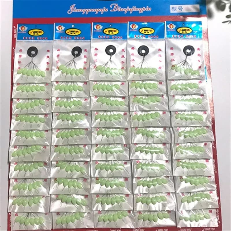 Flotteur de bouchon en caoutchouc Shoous, 6 en 1, gel de pton Bobber, connecteur de haricot spatial, accessoires de ligne de pêche, 60 pièces, 10 paquets