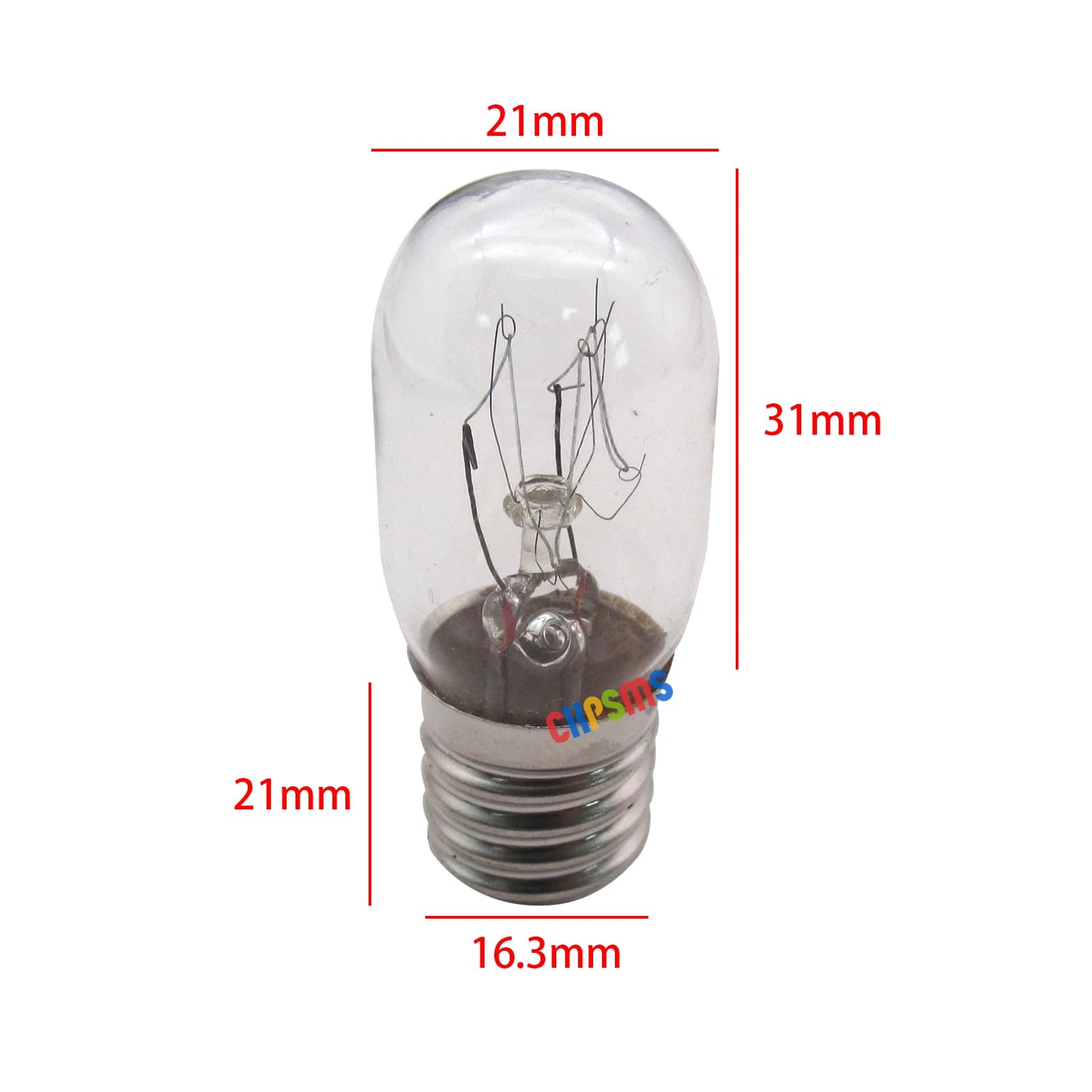 Ampoule à visser 110/220 Volts, 15W, B-E17, Base de 5/8 "pour Machines à coudre domestiques