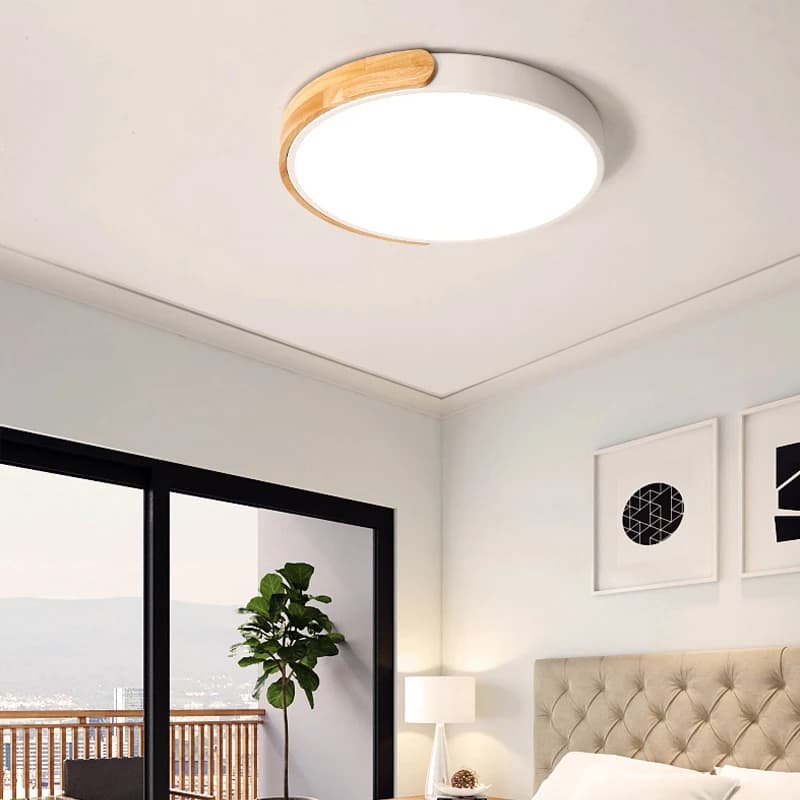 Plafonnier LED moderne à spectre complet, protection oculaire, sans scintillement, anti-lumière bleue, facteur de puissance élevé pour salon et chambre à coucher