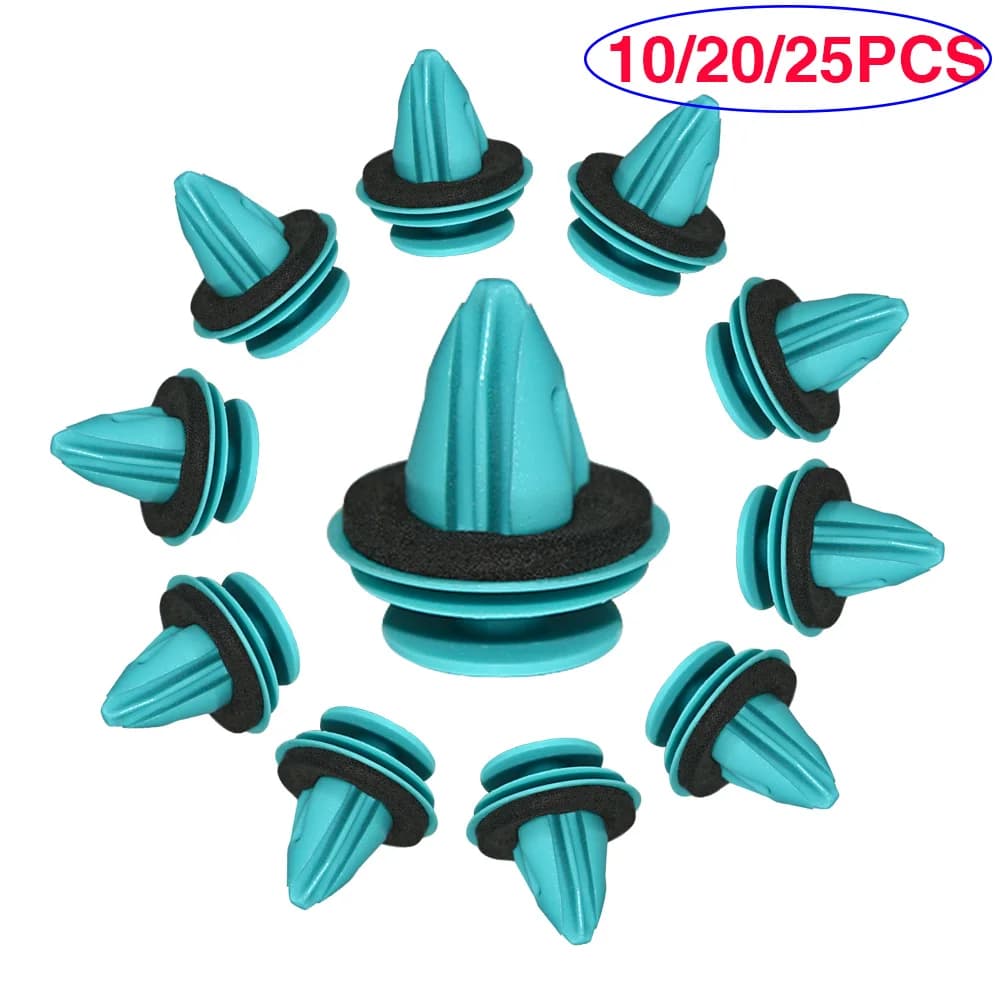 Clips de fixation de pare-chocs automobile, 10/20/25 pièces, Rivet de fixation de panneau de porte, doublure de garde-boue pour panneau de garniture de porte de voiture, Clip vert personnalisé