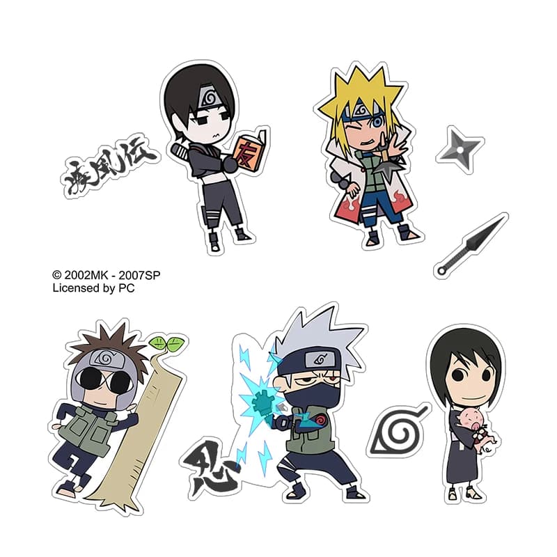 Autocollants Cosplay de Brdwn NARUTO, pâte à coller, Hyuga HinMiSai Gaara Rock Lee Nara Shikamaru Q ver, autorisation officielle