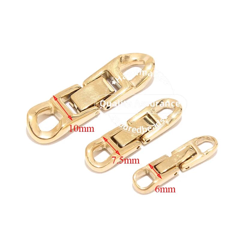 Fermoirs à boucle dorée en acier inoxydable, 2 pièces, pour collier, Bracelet, chaîne, fabrication de bijoux, connecteurs de bricolage
