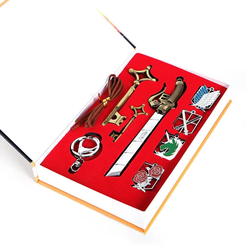 Ensemble de jouets d'anime japonais L'Attaque des Titans, collection d'accessoires de l'épée de Levi Rivaille Mikasa Ackerman