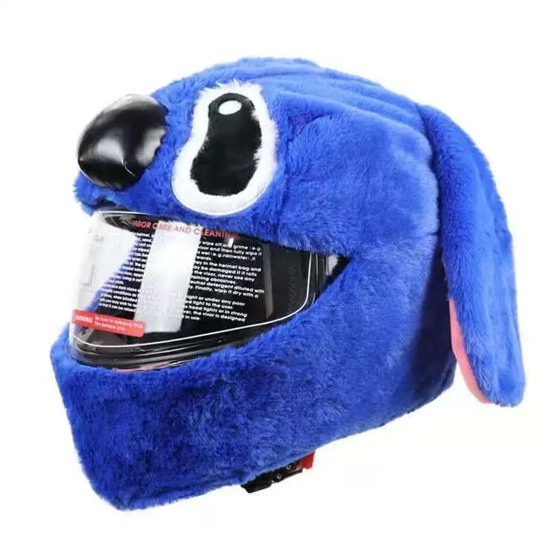 Juste de casque de moto en peluche unisexe, casque intégral de motocross, décoration de casque tout-terrain, style cosplay, accessoires de Noël
