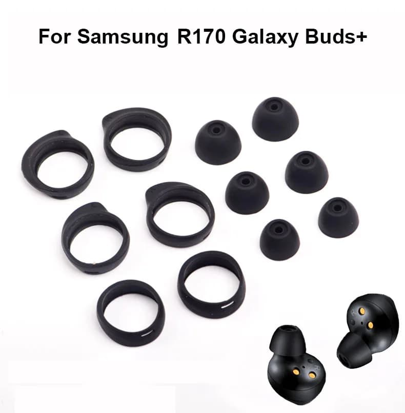 Étui en silicone pour écouteurs Samsung R170/R175 Galaxy Buds + coussinets d'oreille coussin casque Bluetooth bouchons intra-auriculaires couvre écouteurs embouts