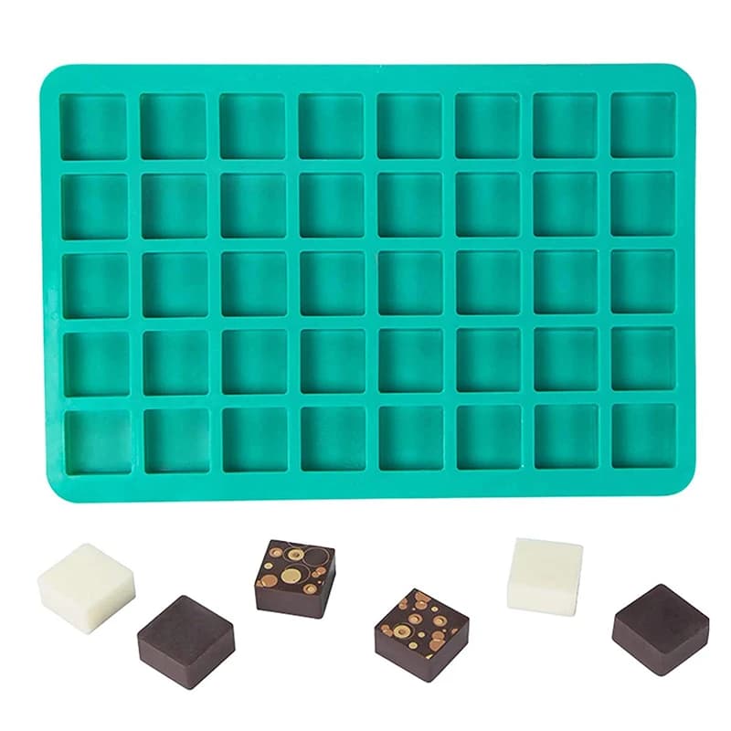 Moule carré en Silicone pour bonbons, Caramel, plateau à glaçons, truffes au chocolat, bombes grasses, moule gommeux, accessoires De cuisine