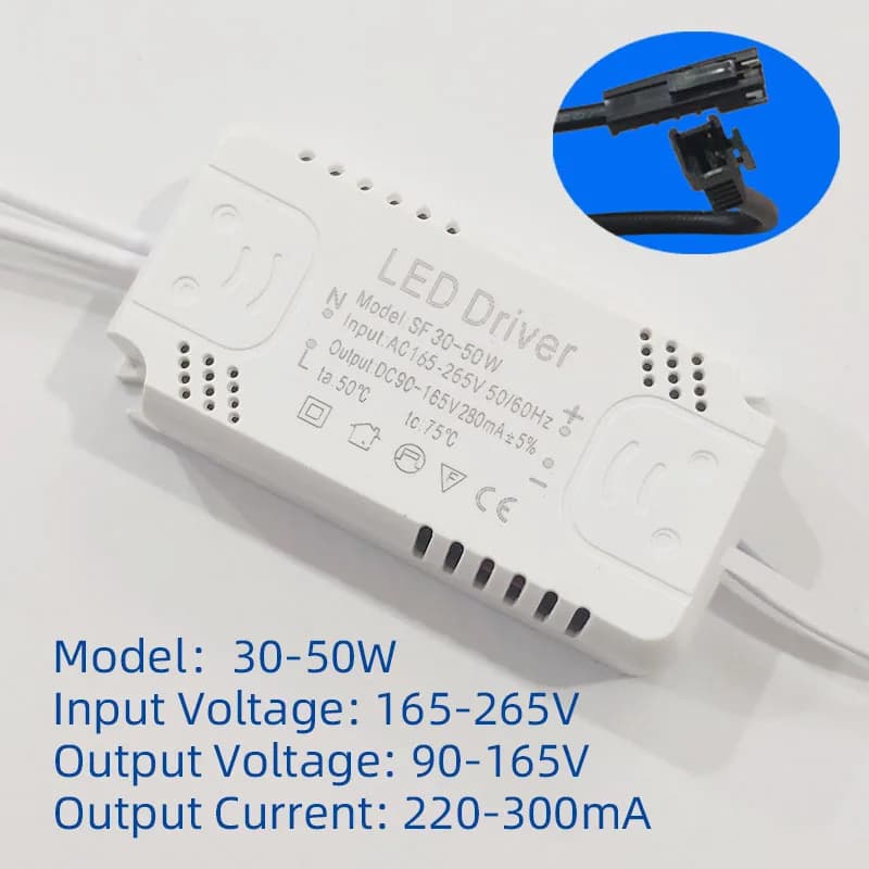 Pilote LED 300mA 280mA 24W 25W 36W 48W 50W 58W 60W 70W 80W, unité d'alimentation LED, transformateurs d'éclairage pour lumières LED AC220-240V