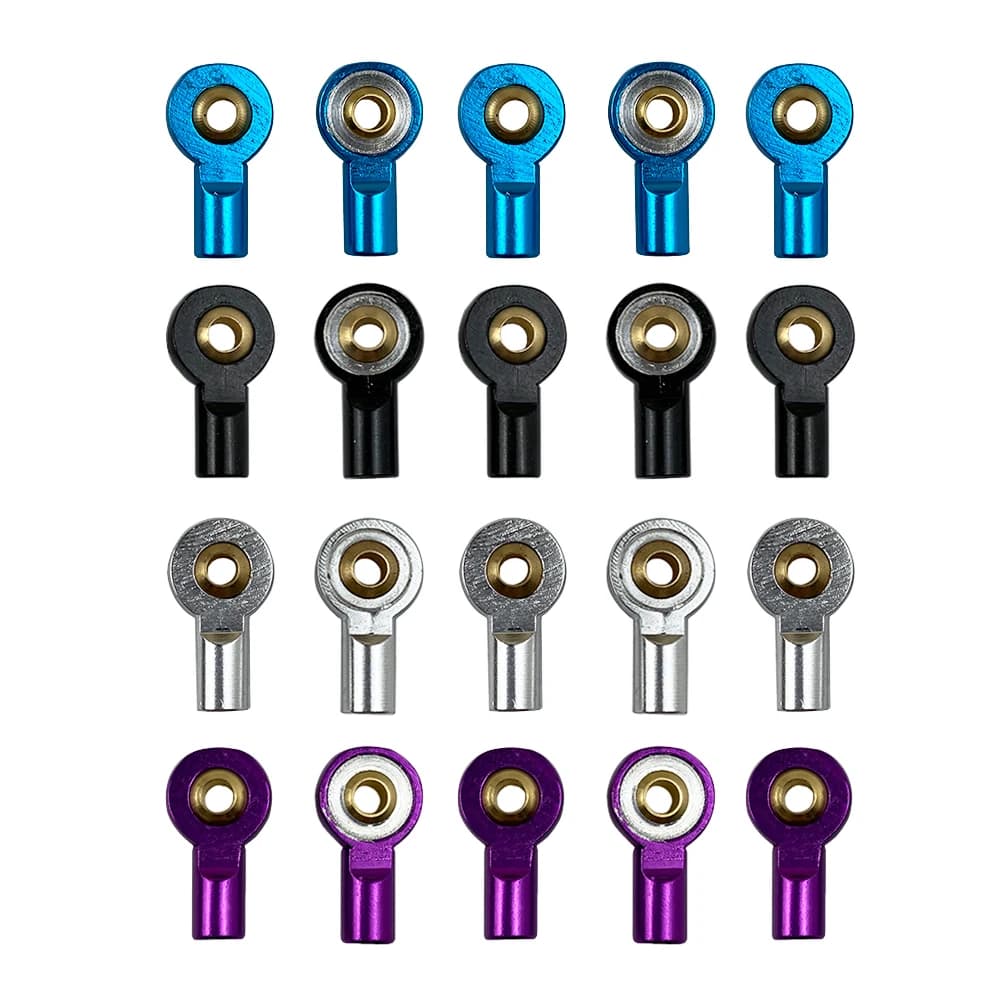 Joint à rotule universel en métal M3, 10 pièces, boucle à rotule, tige de direction, extrémité de bielle, Mini bielles pour bateaux RC