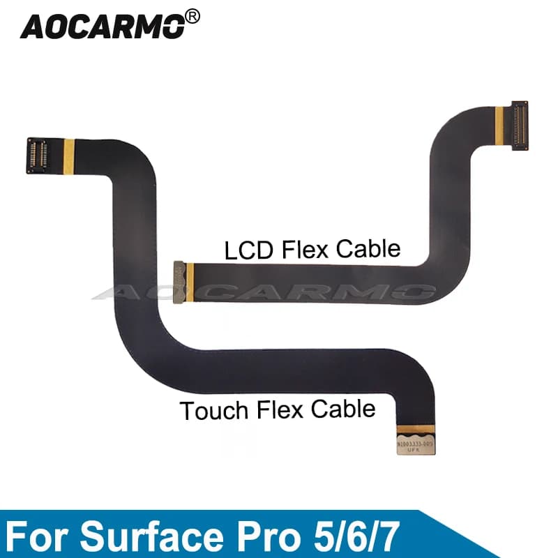 Aocarmo Pour Microsoft Surface Pro 7 7 + 6 5 Pro5 1796 LCD Écran Tactile Câble Flexible M1003333-005 M1003336-004 Remplacement