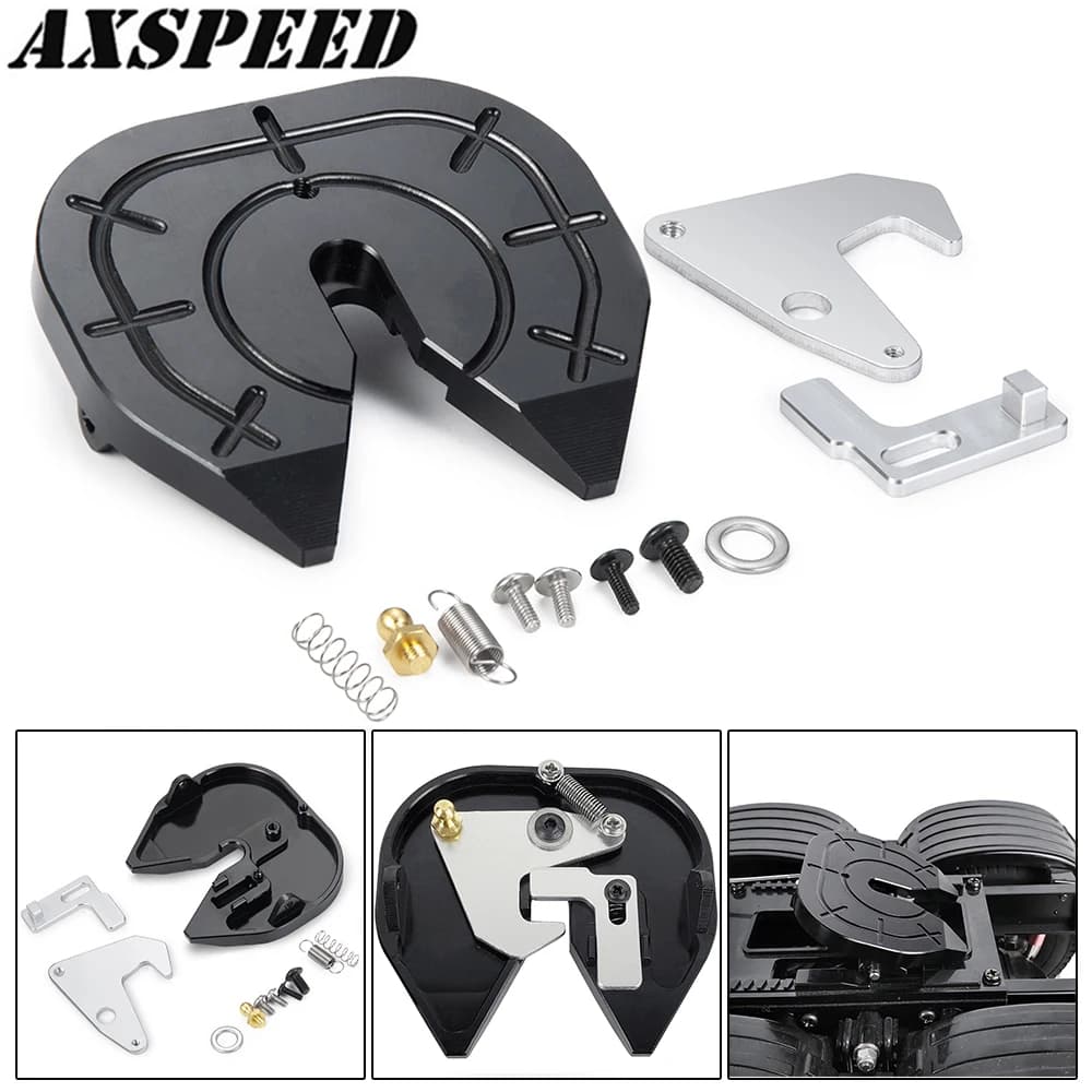 AXSPEED RC voiture coupleur métallique disques de meulage plaque de disque de découplage pour 1/14 Tamiya tête de traînée tracteur camion pièces de mise à niveau