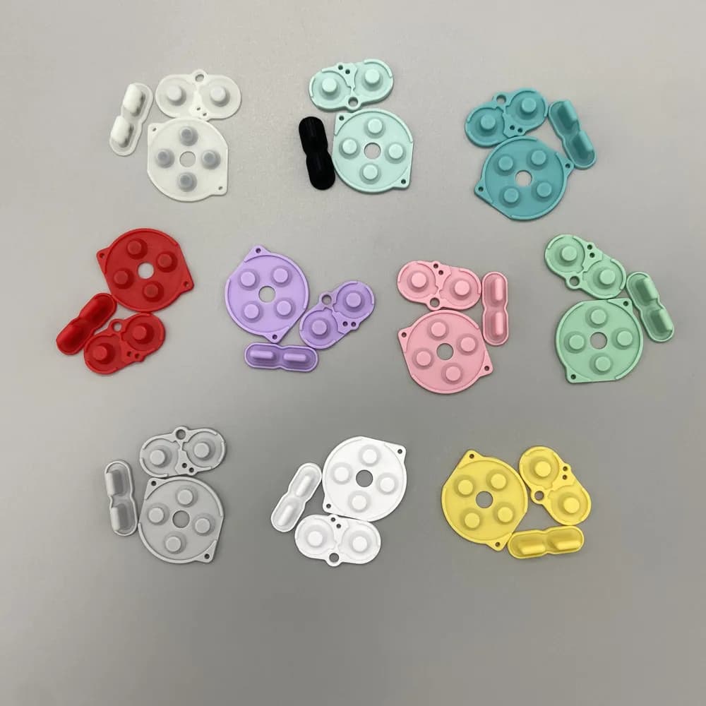 Coussinets en caoutchouc pour accessoires de jeu, couleur de haute qualité, boutons en silicone pour Gameboy Pocket GBP