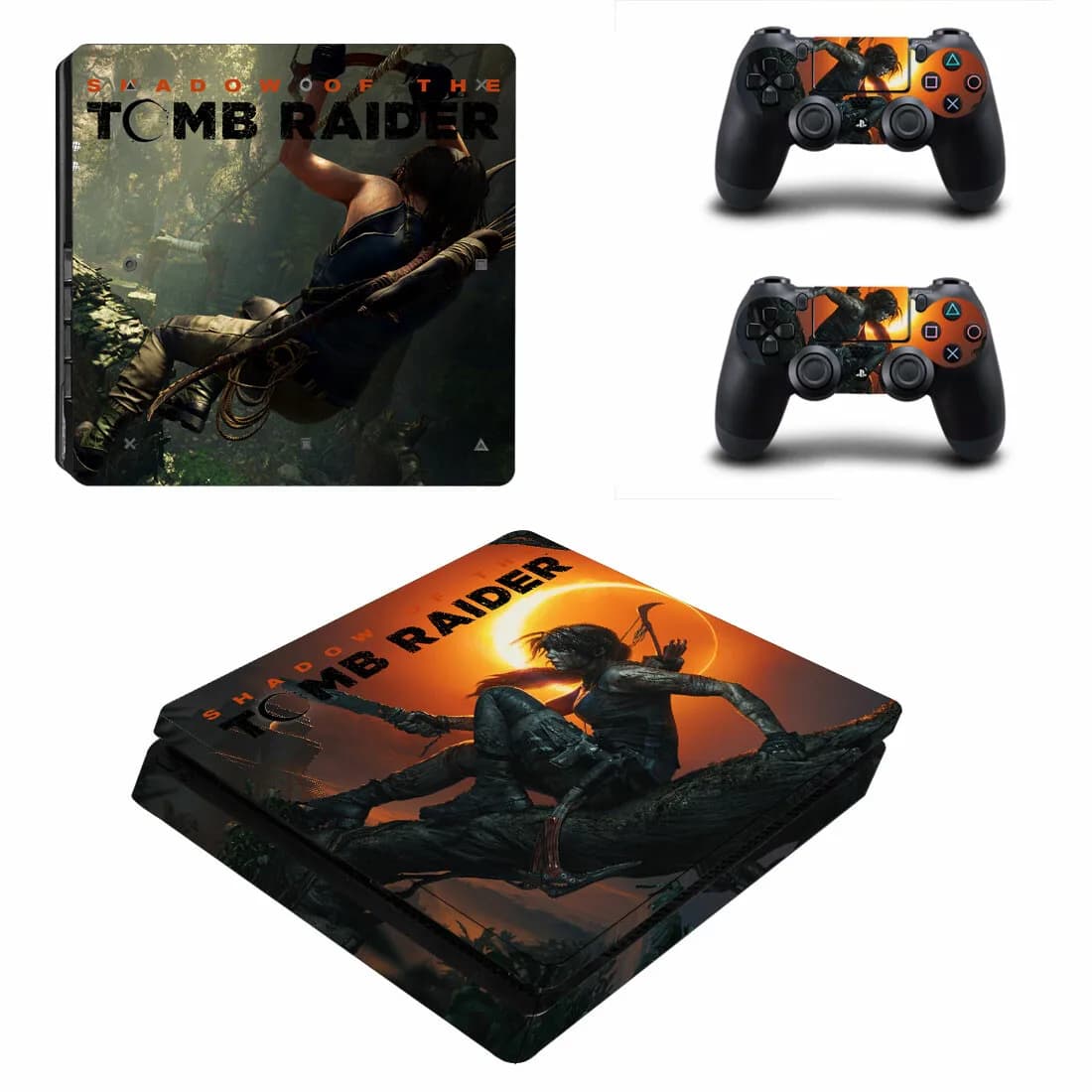 Tomb Raider PS4 autocollant de peau mince pour Console et contrôleurs PS4 peaux minces autocollant vinyle