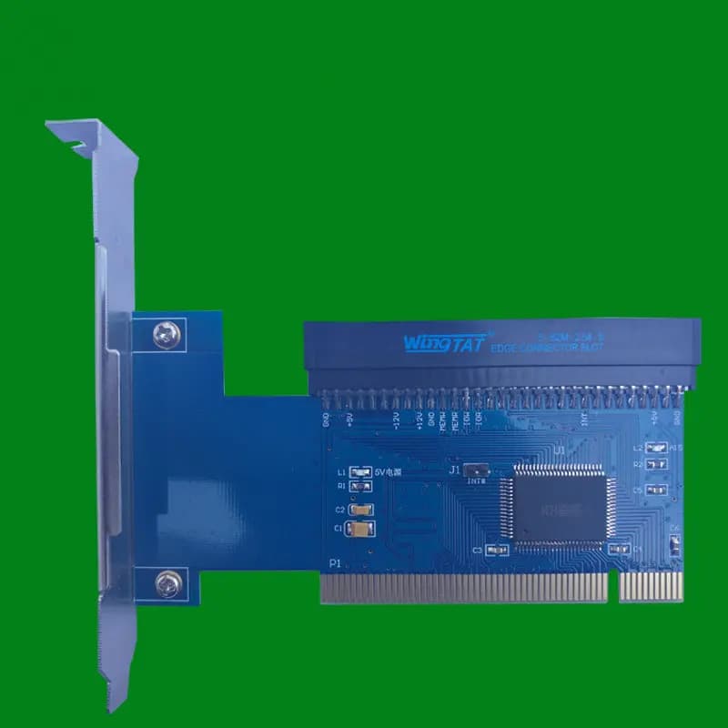 Carte son de contrôle de la taxe, carte son, carte adaptateur, PCI 32 bits à 8 bits, carte CrawCard 62 broches, carte dorée, peut être équipée d'une extension