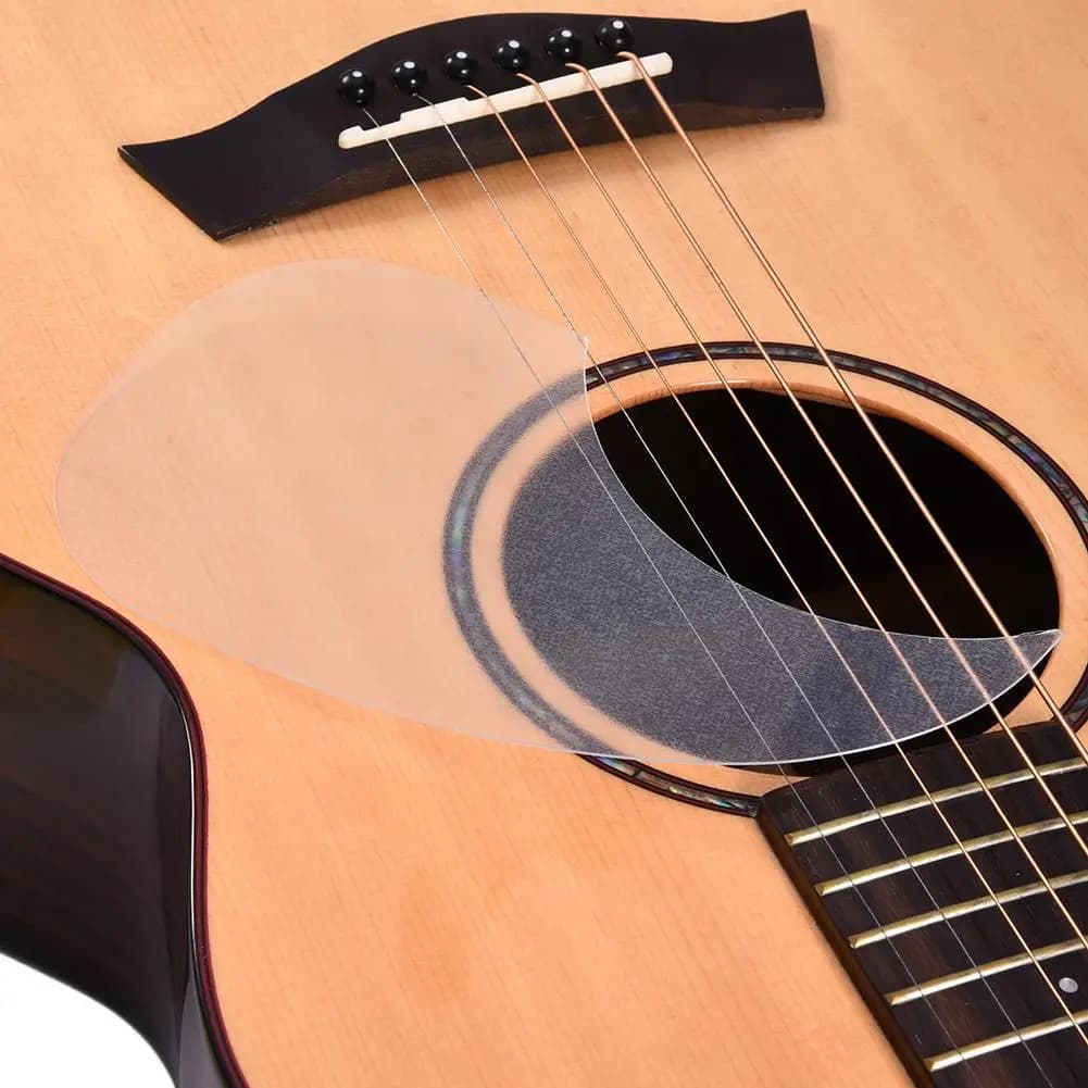 Pickguard pour guitare acoustique Folk transparente, anti-rayures, plaque de protection classique, pièces gouttelettes, guitare Folk 40/ 41 pouces