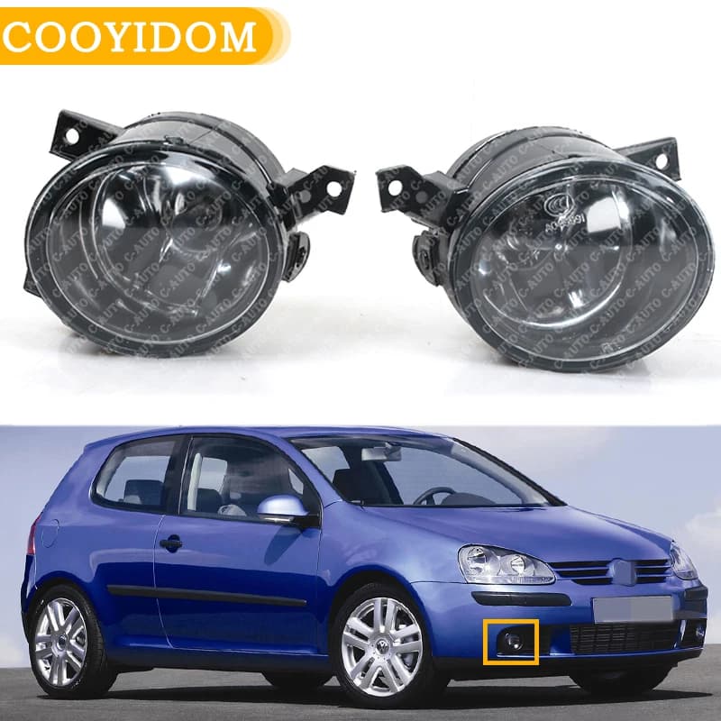 Phare antibrouillard avant de voiture pour VW, Golf 5, A5, MK5, R32, 2004, 2005, 2006, 2007, 2008, 2009, verrerie, 0941699, 0941700, antibrouillard, style de voiture