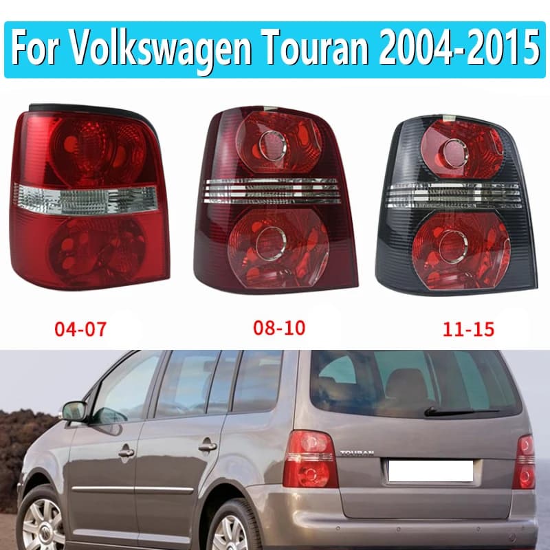 Boîtier de feu arrière gauche droit de voiture, pour Volkswagen Touran 2004 2005 2006 2007 2008 2009 2010-2015 sans ampoules