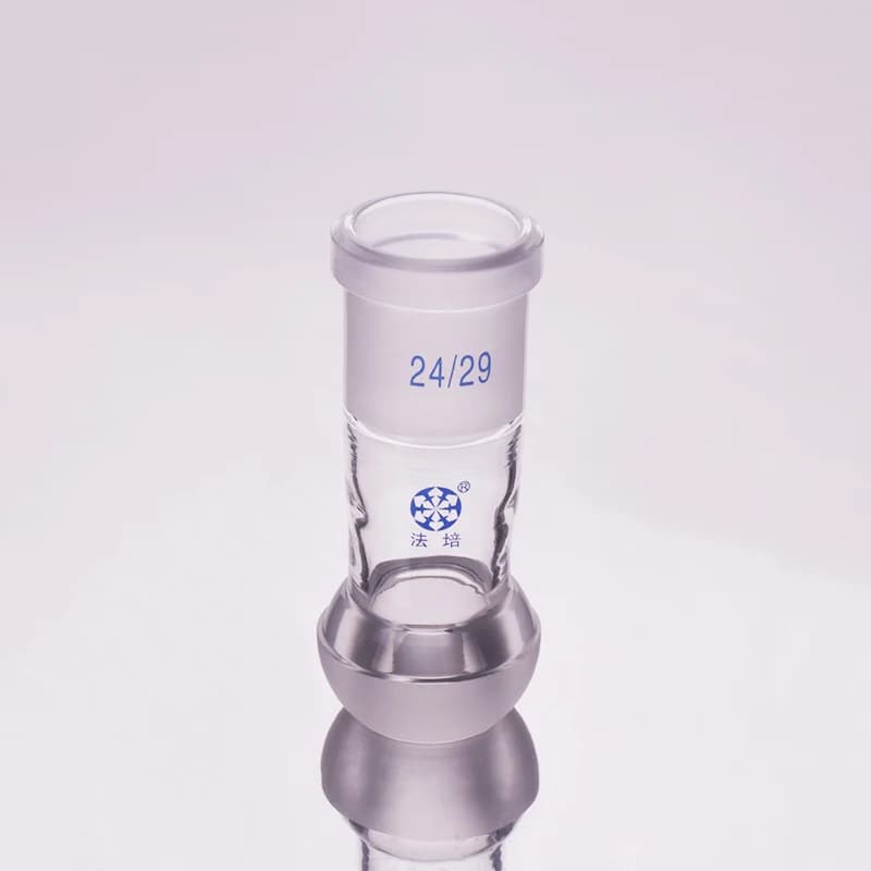 Adaptateur de réduction de verre FAPE, joint torique de 35mm à bouche standard, joint en verre, meulage supérieur 24/29, meulage à billes inférieur 35/20