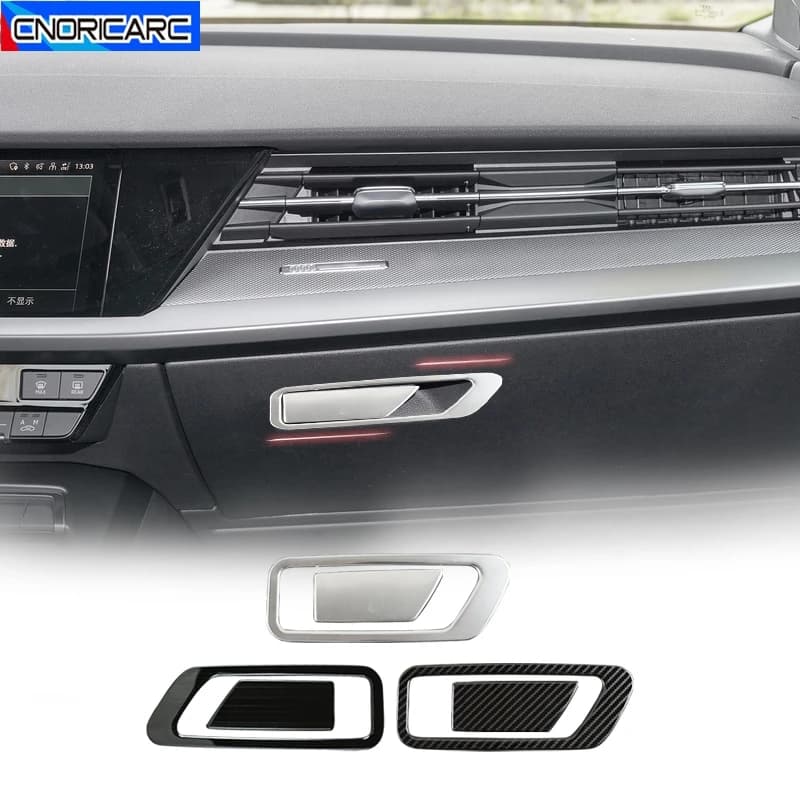 Accessoires de voiture en acier inoxydable, Console centrale, boîte à gants, cadre de décoration, garniture autocollante pour Audi A3 2021 2022 LHD, décalcomanies intérieures