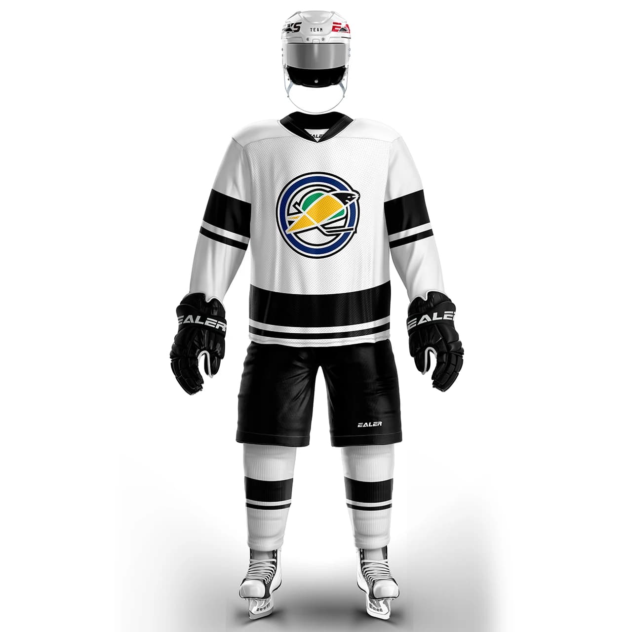 Maillot d'entraînement de hockey sur glace personnalisé et chemise de rue, léger et fin, respirant, blanc, grande taille, série H400, haute qualité, toutes tailles