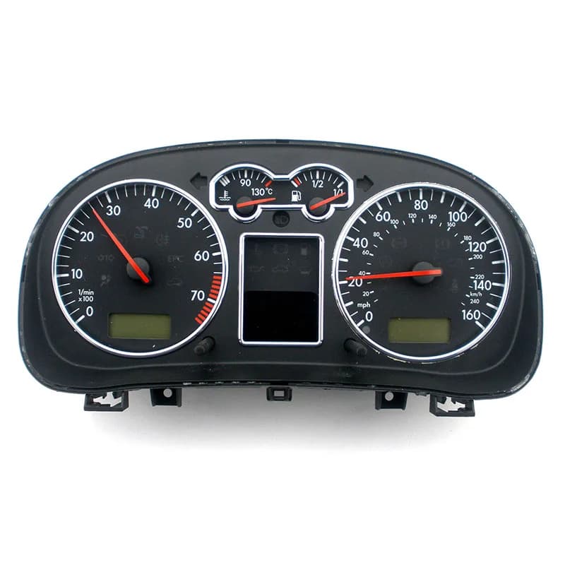 Décor de compteur de vitesse pour VW MK4 Golf 4 Jetta GTI GLI V6 4 Motion, cadran chromé mat
