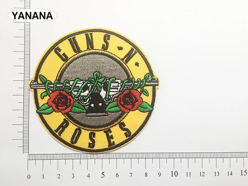 GUN BAND ROCK MUSIC fer sur patchs tissu réparer décorer vêtements vêtements couture décoration Applique Badges métal lourd