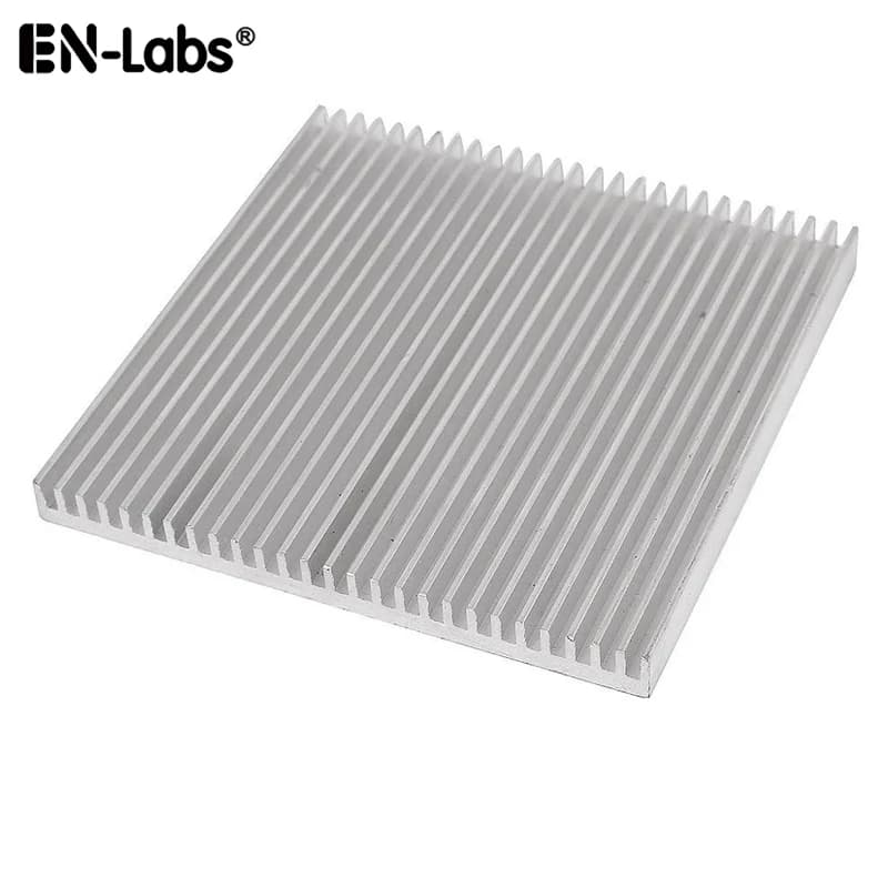 Dissipateur thermique en aluminium pour refroidissement de circuits intégrés et de LED, refroidisseur électronique, dissipation thermique de chipset - 60x60x10, 80x80x7, 90x90x15 mm